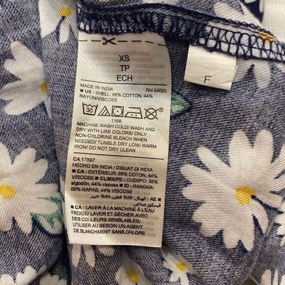 Old Navy Blue Ditsy Floral Dress - Picture 10 of 10